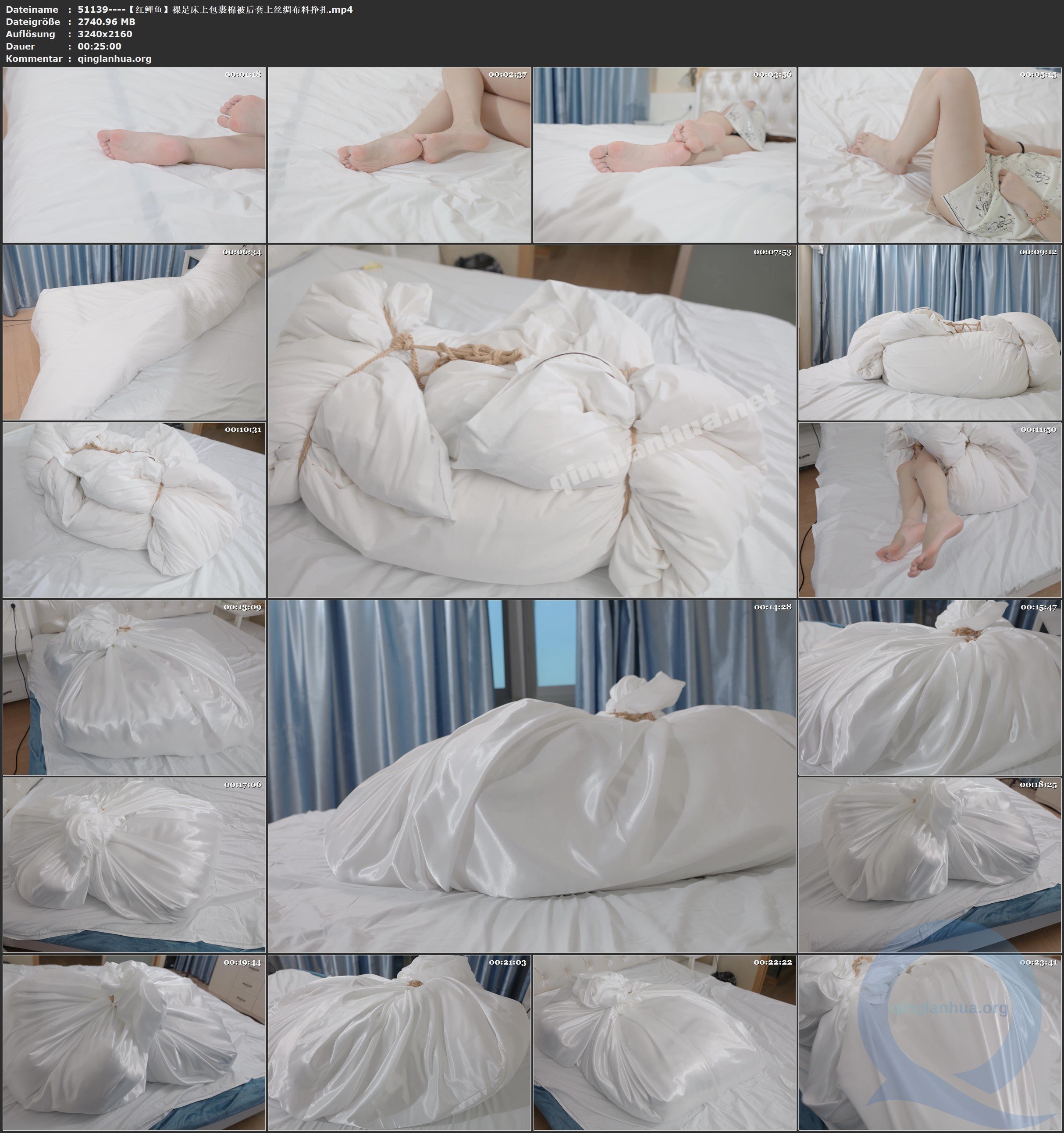 51139----【红鲤鱼】裸足床上包裹棉被后套上丝绸布料挣扎.jpg