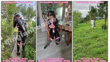 【束心工作室】星尘贞操带套装，12厘米高跟靴，后手套，口球，头笼，颈手枷，户外两部曲