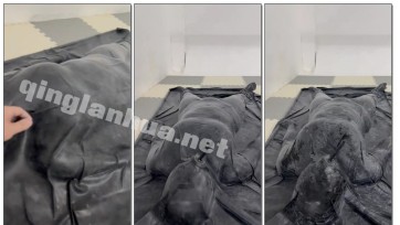 【汐月原创】小D真空床受难。被堵住气管，震动棒挑逗，浑身上下摸索